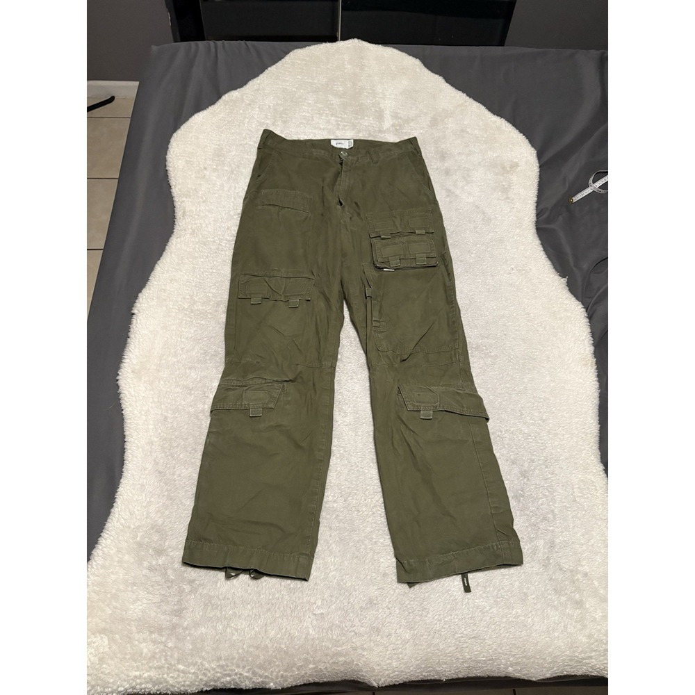 Wtaps Ex41 Green Cargo Utility Military Style Pants Size X 01 29x27‎